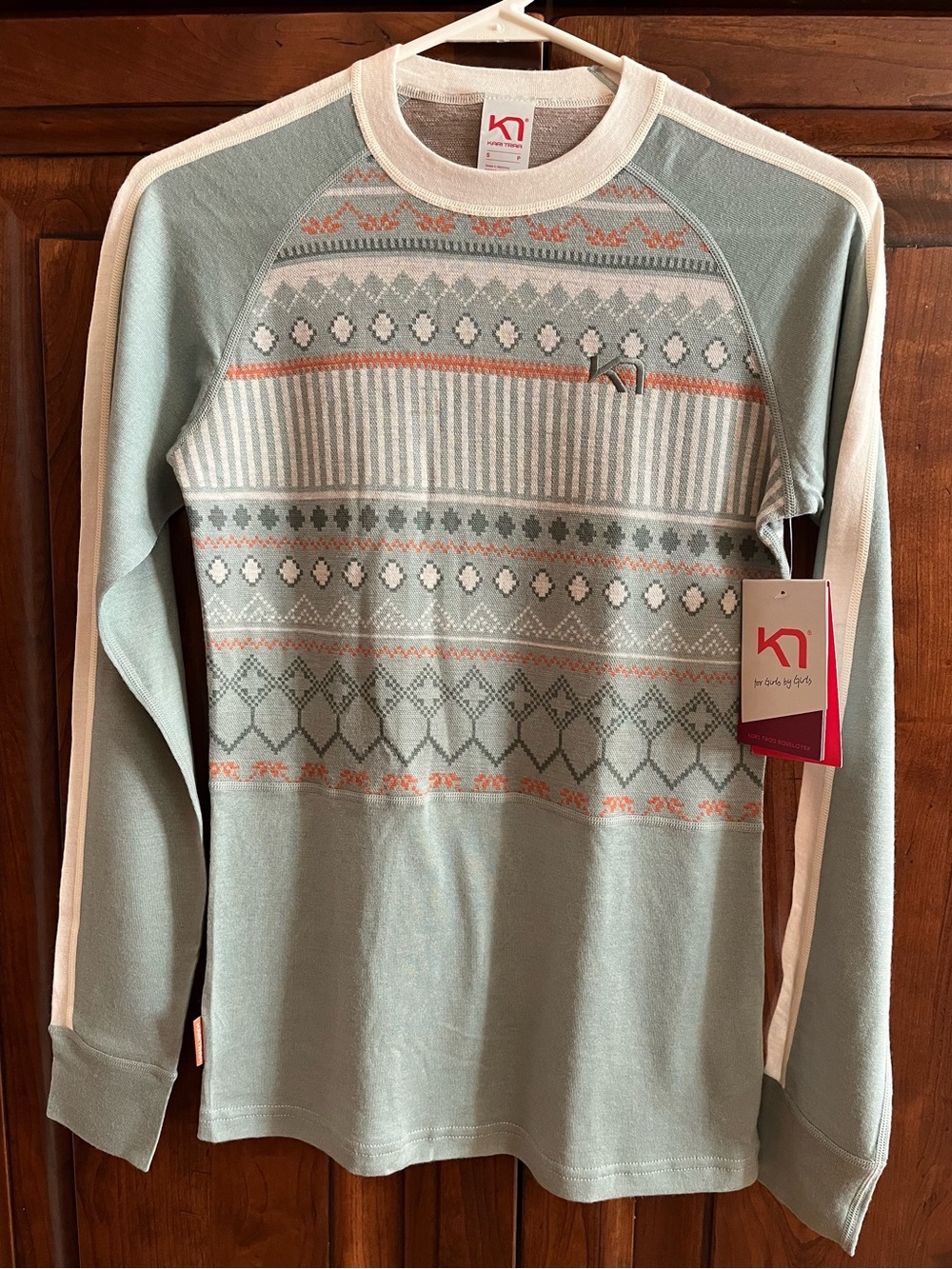 Kari Traa Women’s Merino Wool Base Layer Long Sleeve Top Small NWT